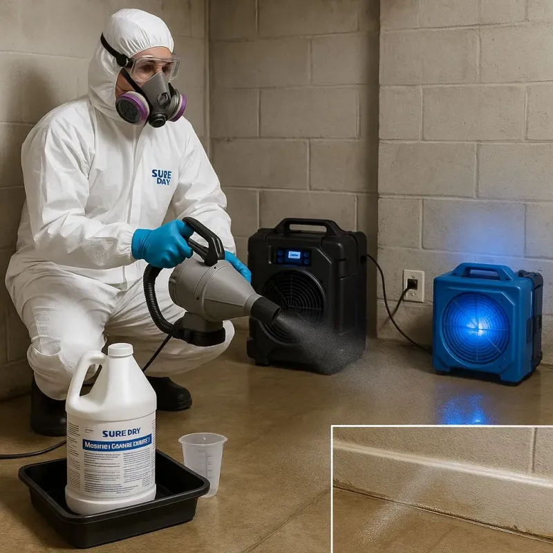 Sanitization and Odor Removal process in Toast, NC